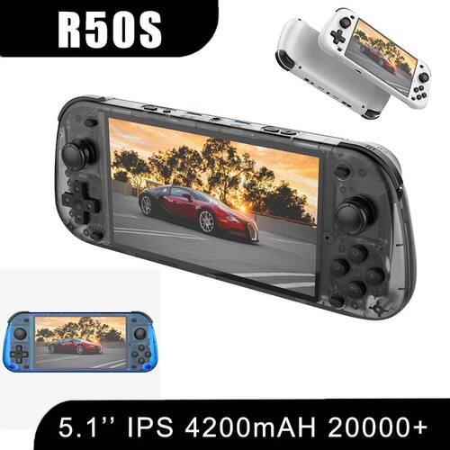 New R50S Retro Handheld Game Console 5.1 Inch Large Screen L