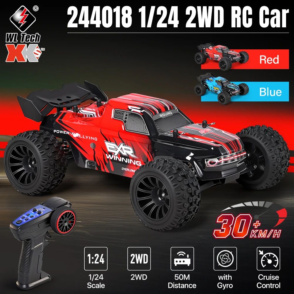 WLtoys 1/24 RC Car 244018 2WD 30Km/h Off-Road Car With Gyro - 实物图