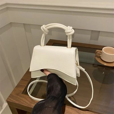 Fashionable Women's Shoulder Bag Pure Color rendy Crossbody