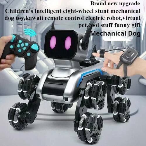 Cool Stuff Toy Car Funny Gift-Intelligent 8-wheel Rc Robot D