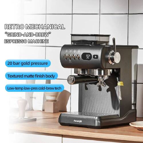 110V/220V Aeomjk Integrated Grinding Coffee Maker Espresso C