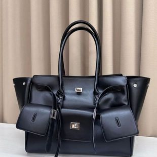 Luxury High Quality Tote Bag Brand Texture Lock Wing Bag Sol