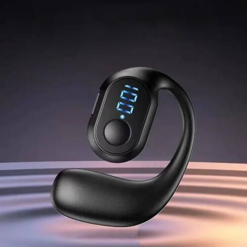 Wireless Bluetooth 5.4 Headphone Digital Display Single Earb