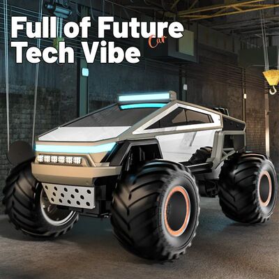 JJRC Remote Control Car Tesla Cyberpunk Alloy Off Road Picku