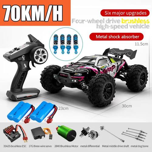 Rc Car Off Road 4x4 High Speed 75KM/H Remote Control Car wit