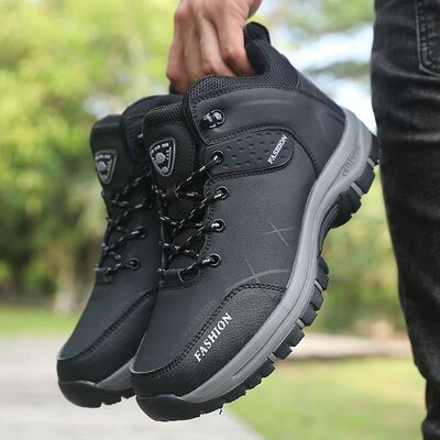 Retro Men Hiking Boots for Spring Autumn Comfort Breath Anti