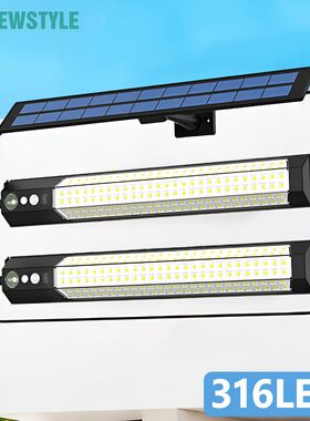 316/158 LED Solar Lamp Motion Sensor Outdoor Camping Wall Li