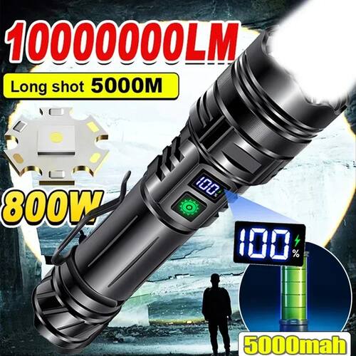 Rechargeable GT10 Flashlight Super Bright Portable Ultra Pow