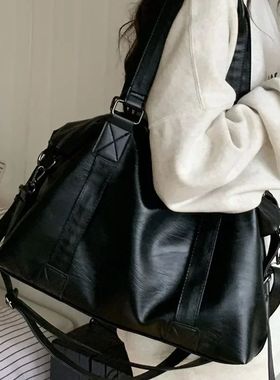 Big Black Shoulder Bags for Women Large Hobo Shopper Bag Sol