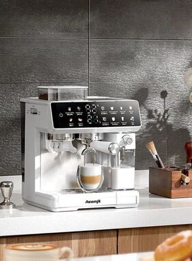 Semi-Automatic Italian Coffee Machine for Home, All-in-One G