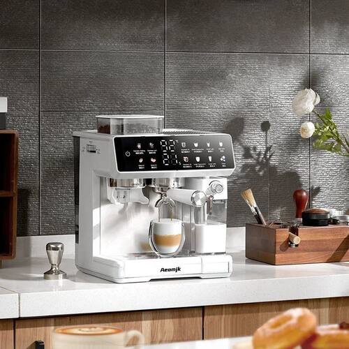 Semi-Automatic Italian Coffee Machine for Home, All-in-One G