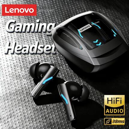 Lenovo Gaming Headset Bluetooth 6.0 Wireless Earphones Low L