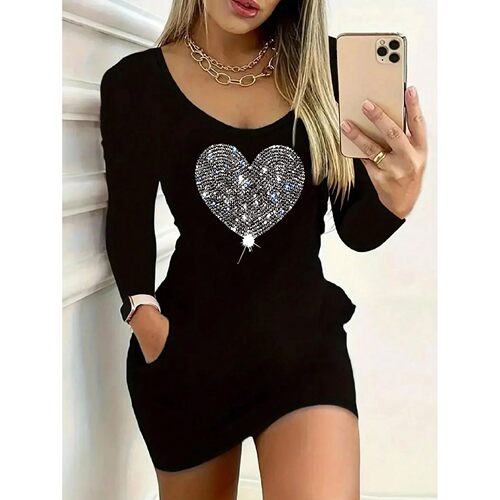 2026 Women's New Casual Elegant Round Neck Long Sleeve Heart