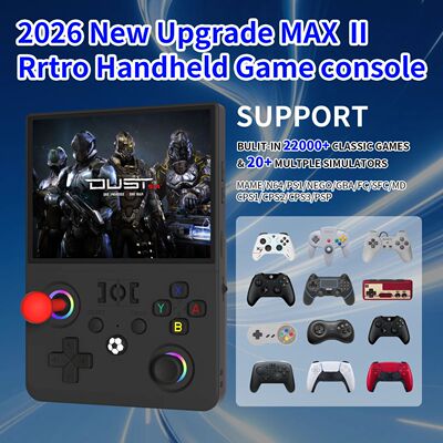 Newest R36MAX Ⅱ 4.5 Inch Retro Handheld Game Console 1024x7