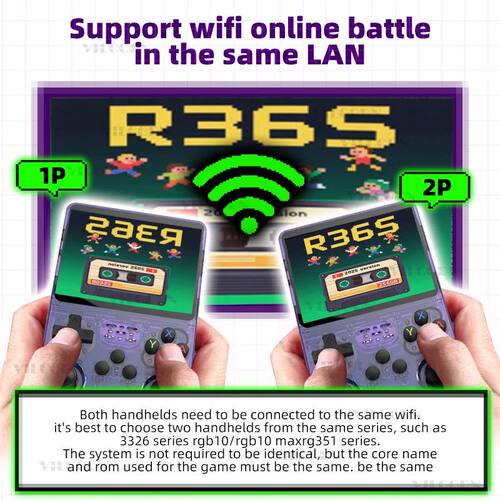 Retro Handheld Game Console IPS ArkOS System Portable Gaming