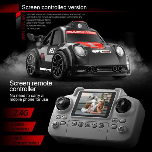 New L6 RC Drift Car with Dual Mode Lights Sound Camera Scree