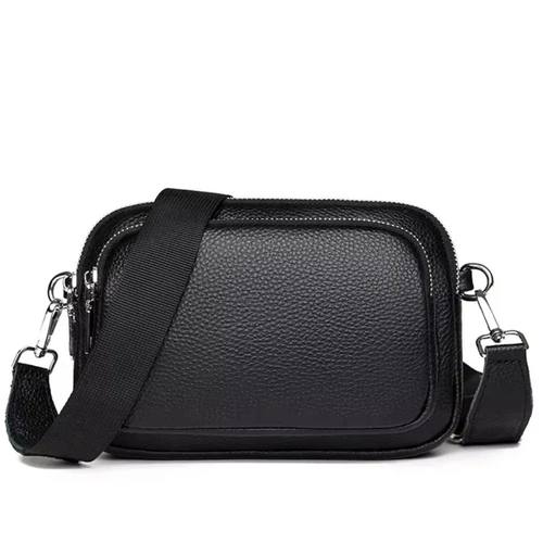 100% Genuine Leather Shoulder Bag For Women Rectangle Bags C