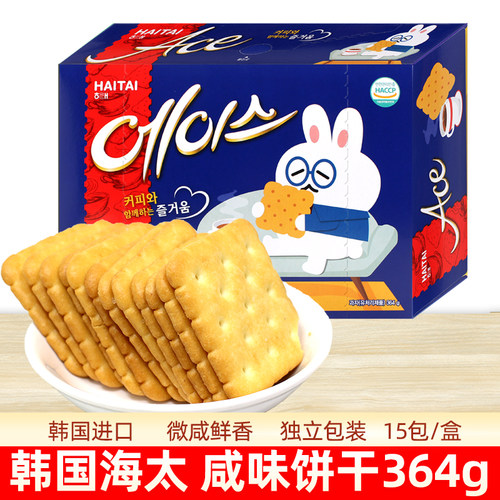 韩国进口海太ACE薄脆饼干364g