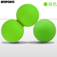Зеленый единственный мяч+зеленый двойной мяч