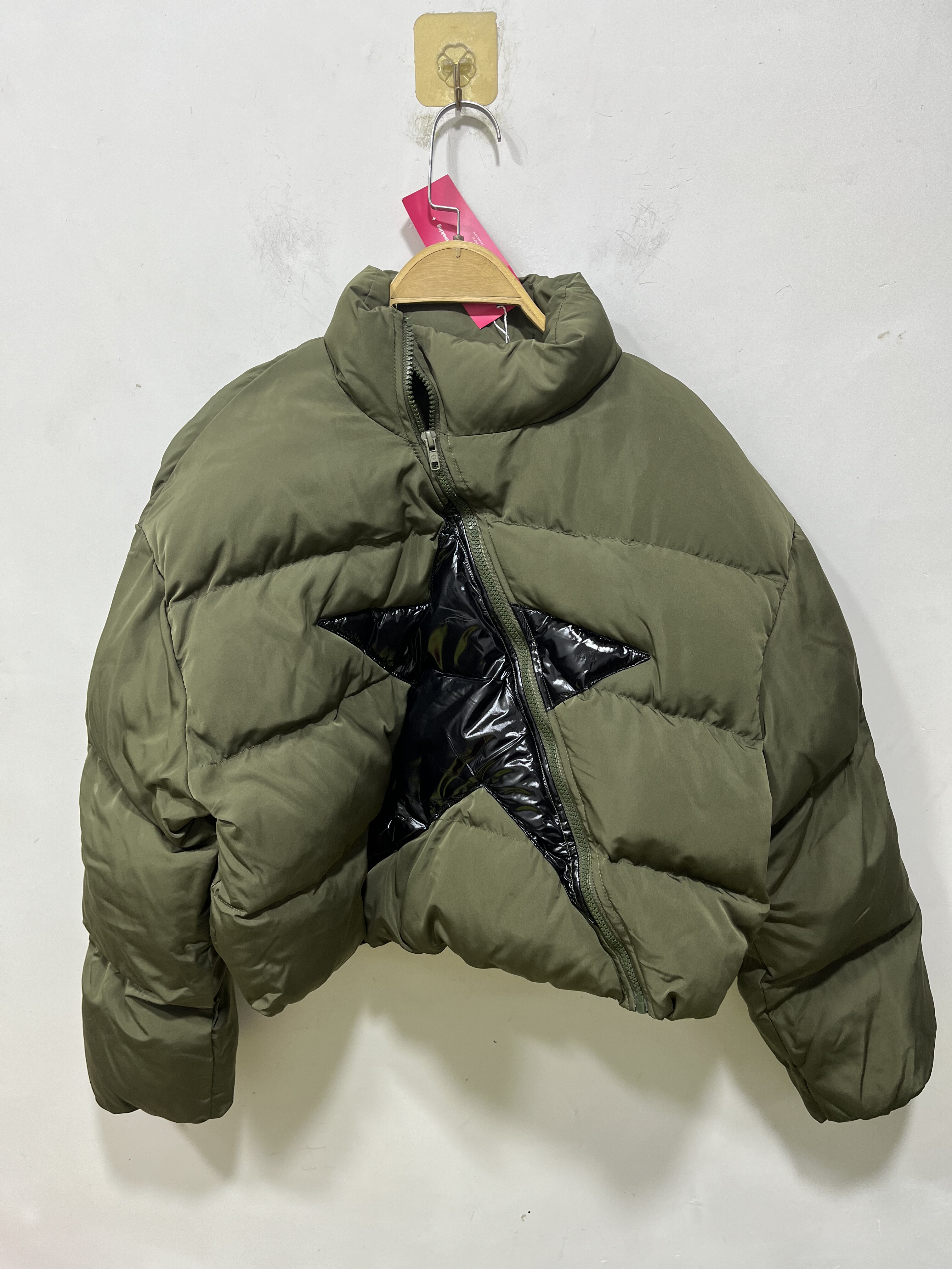 亏本清货秋冬女装时尚百搭休闲潮牌棉衣短外套保暖棉服五角星