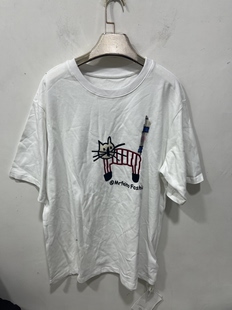 百搭休闲潮牌短袖 时尚 T恤半袖 磨毛棉厚款 亏本清货夏季 大版 女装