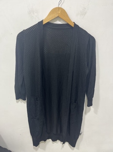 外套中长款 百搭休闲上衣潮牌冰丝针织开衫 时尚 亏本清货春秋女装