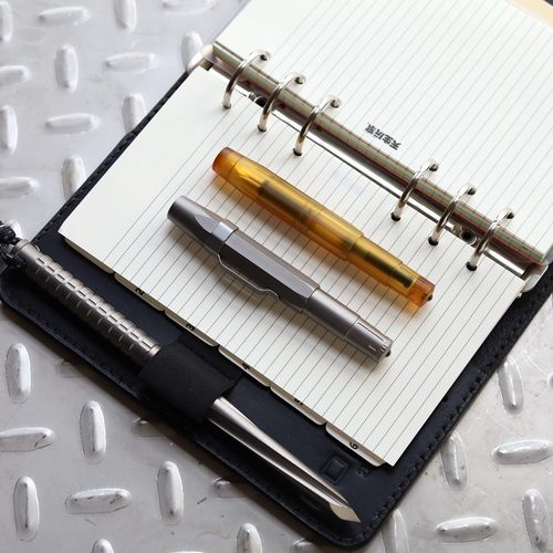 八角口袋笔德国施密特墨胆书写钛合金钢中性签字笔KAWECO改款PEI