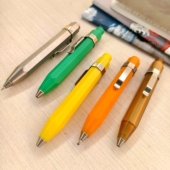 EDC迷你小八角按压原子中性签字圆珠笔德国劳士领HDPE钛PEI卡维克