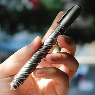 马丁全膛线螺旋纹复古施密特钛合金钢笔中性签字便捷随身办公送礼