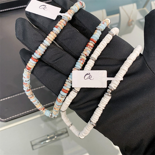 官方正品 KALRA天然水晶隔片项链复古轻奢小众叠戴毛衣链 CELIE