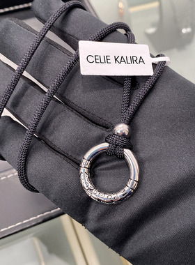 祥云纹平安扣乾坤圈项链