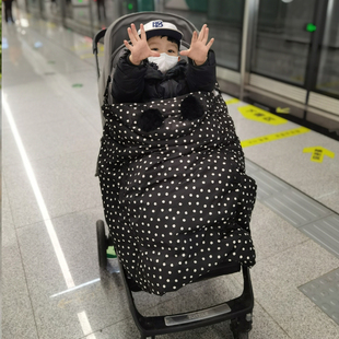 微瑕疵！原单日本婴儿披风宝宝外出防风罩推车盖被毯子背带抱被冬
