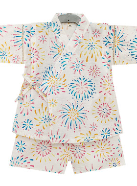 日本甚平浴衣女童和服家居服纯棉