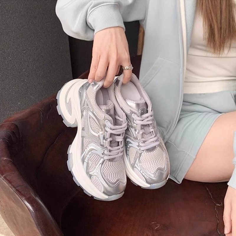 山吉内增高时尚厚底老爹鞋女