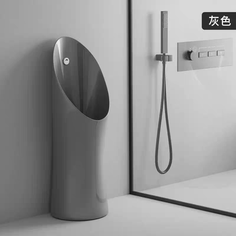 自动感应落地式小便器男士小便斗站式放地小便池智能尿兜立式尿斗