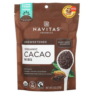 美国Navitas Organics有机可可碎,8 盎司(227 克)