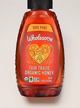 美国Wholesome Sweeteners 公平贸易天然蜂蜜680克无麸质犹太洁食