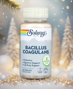 美国Solaray 凝结芽孢杆菌50亿60粒胶囊益生菌含益生元消化健康