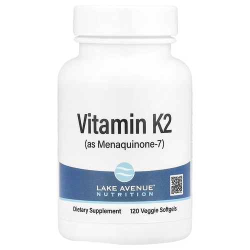 Lake Avenue Nutrition维生素 K2（甲萘醌-7），120 粒素食软胶囊