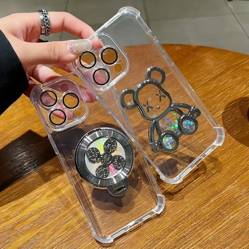 适用苹果17ProMax iPhone17Air透明四角风生水起16e护眼防摔15Pro 14Pro流沙暴力熊XR 13 12手机软壳7Plus 11