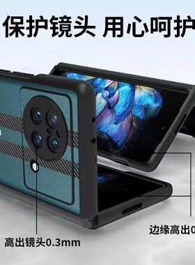 适用三星Galaxy W25折叠屏五金素皮系列Flip7手机壳Pura X Mate X7保护套Xfold5 MI Xfold4贴皮FindN5商务