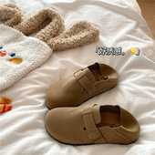 高级感勃肯鞋 女2025春季 ins新款 两种穿法 懒人一脚蹬休闲半拖鞋