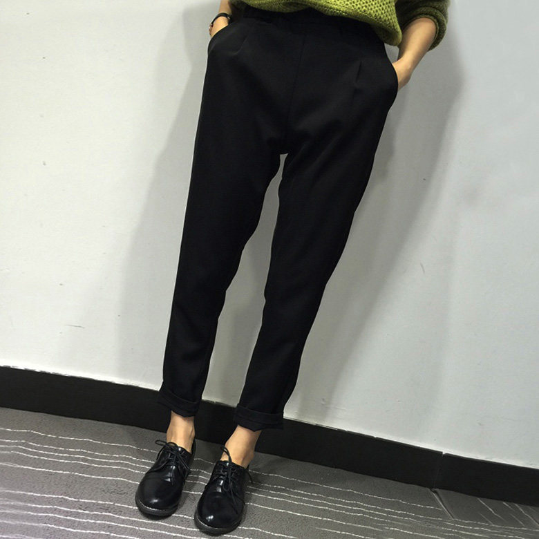 春秋韩版九分裤宽松哈伦裤女春9分休闲西装裤显瘦小脚裤子哈龙裤|ruв категории Женская одежда, брюки, брюки - от Buy2taobao.com для оказания профессиональной услуги покупки агента Taobao