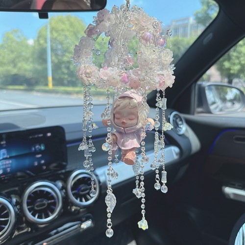 正版泡泡玛特车挂汽车内饰品挂件