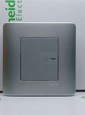 施耐德奇胜轻点系列e8000 10A 250V 门铃开关（银灰色）