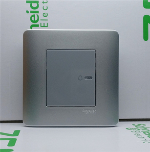 施耐德奇胜轻点系列e8000 10A 250V 门铃开关(银灰色)