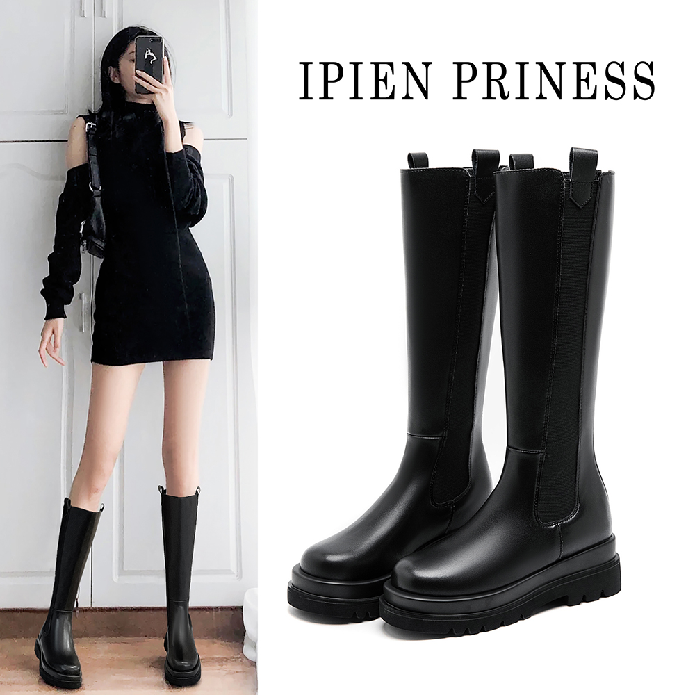 骑士内增高长靴切尔西小个子