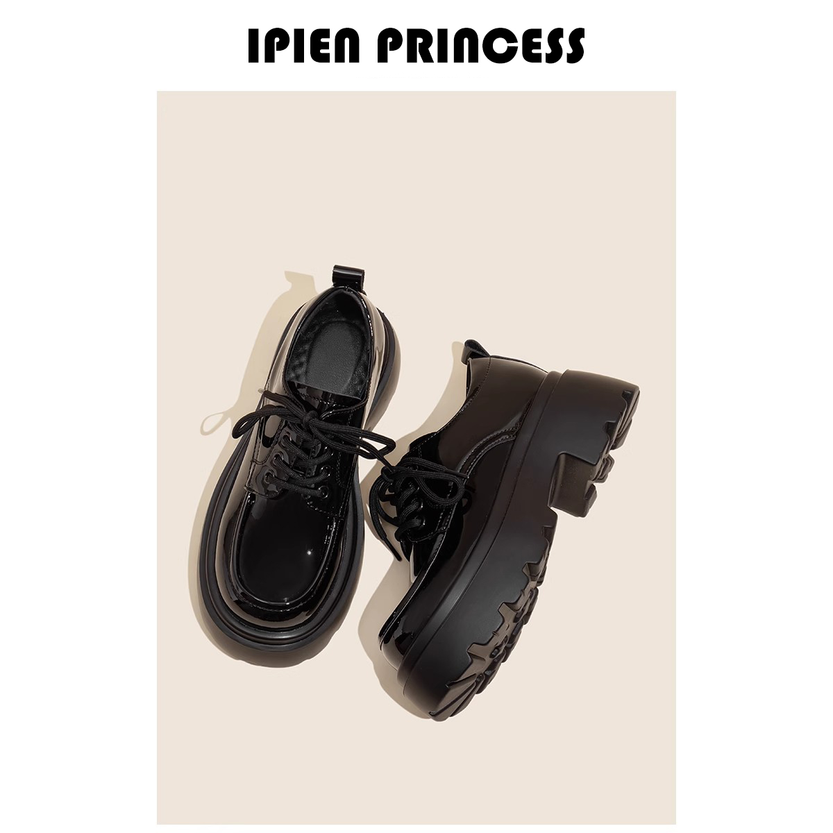 百搭配裙子小皮鞋厚底增高乐福鞋