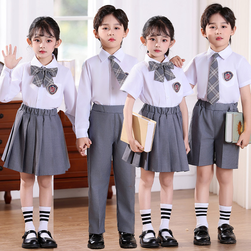 六一儿童表演出服夏季小学生合唱朗诵运动会服装幼儿园毕业照班服