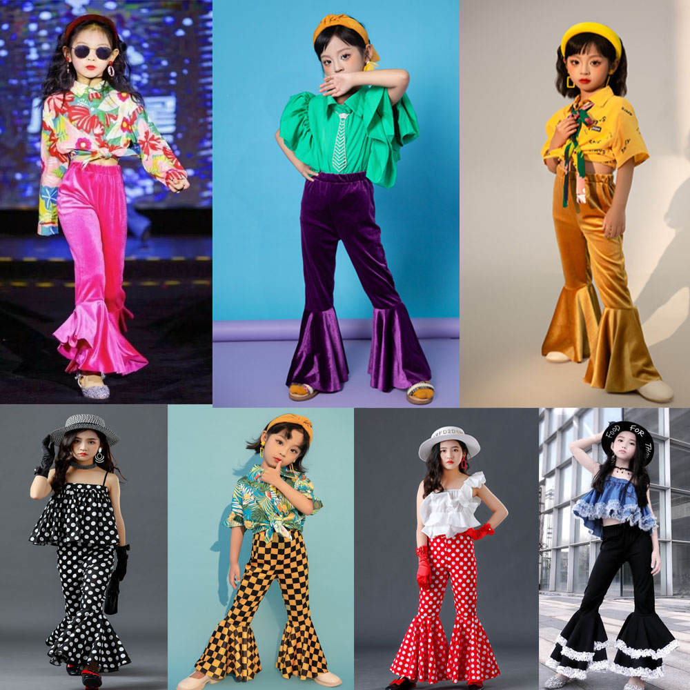 8090年代复古港风儿童演出服装小模特T台走秀幼儿园比赛潮服套装